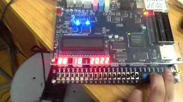 digital clock by verilog code on fpga de2 kit