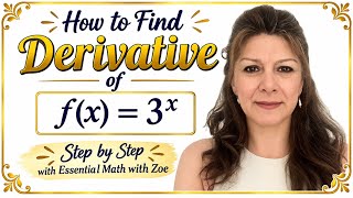 How to find the derivative of f(x)=3^x an Exponential Function