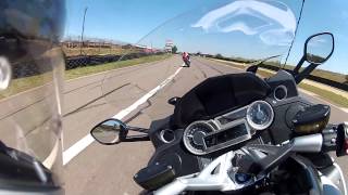 BMW K1600GT on the track