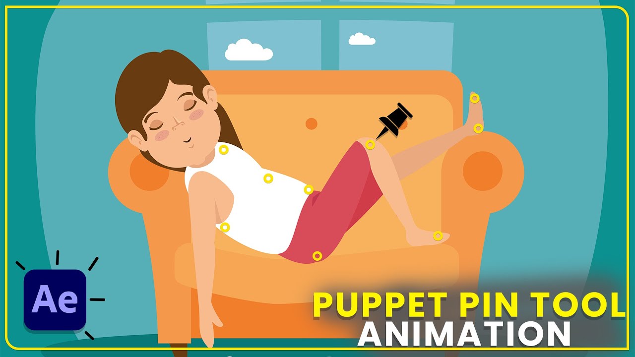 Sleeping Character Animation With Puppet Pin Tool In After Effects||After Effects Tutorials In Hindi