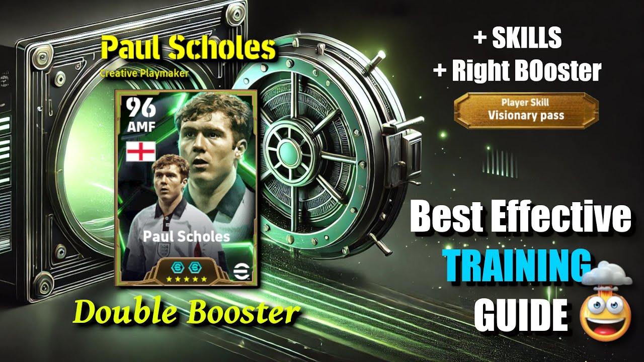 Training Guide Paul Scholes Epic Double Booster Card Visionary Pass