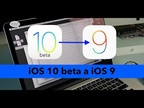 Downgrade iOS 10 beta a iOS 9 (iOS 9.3.2 o 9.3.3)