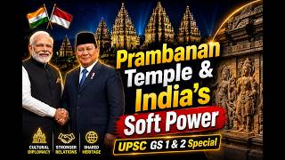Prambanan Temple & India-Indonesia Relations | Soft Power & Cultural Diplomacy | UPSC GS 1 & 2 screenshot 4