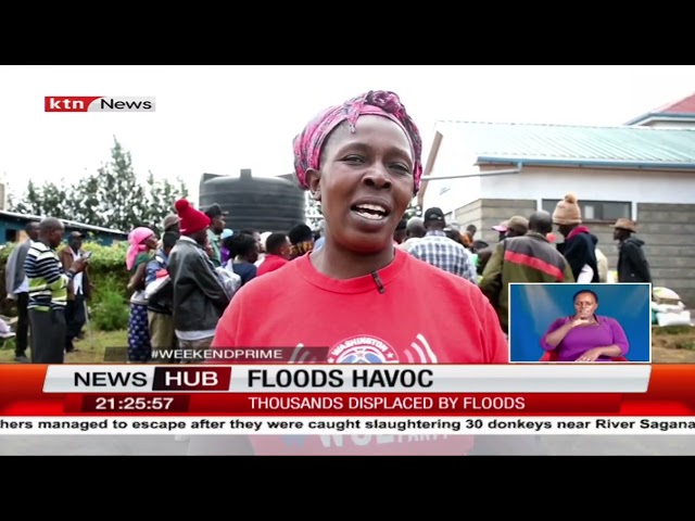 Several families seek refuge in higher grounds after floods displaces them