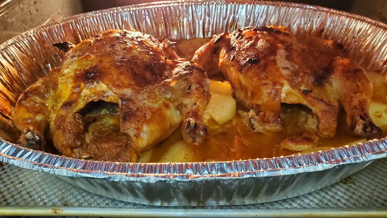 Como hacer pollo al horno marinado con mostaza