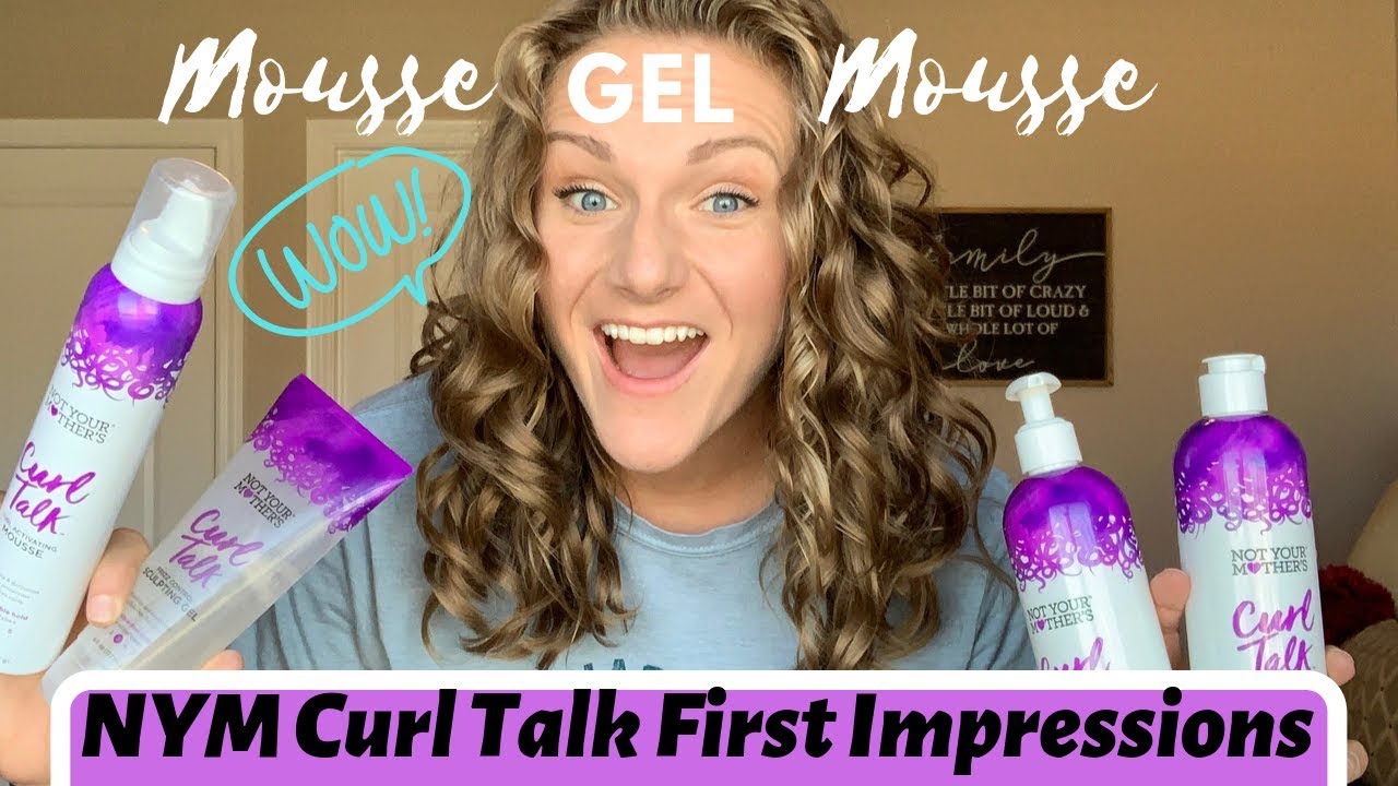 Mousse Gel Mousse Application and Not Your Mother's Curl Talk Line First  Impressions - YouTube