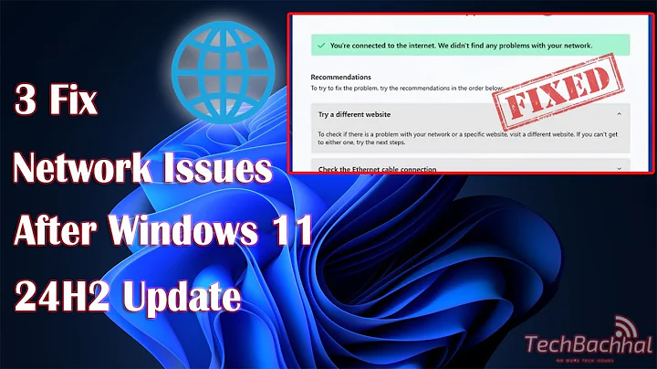 Fix Network Issues After Windows 11 24H2 Update