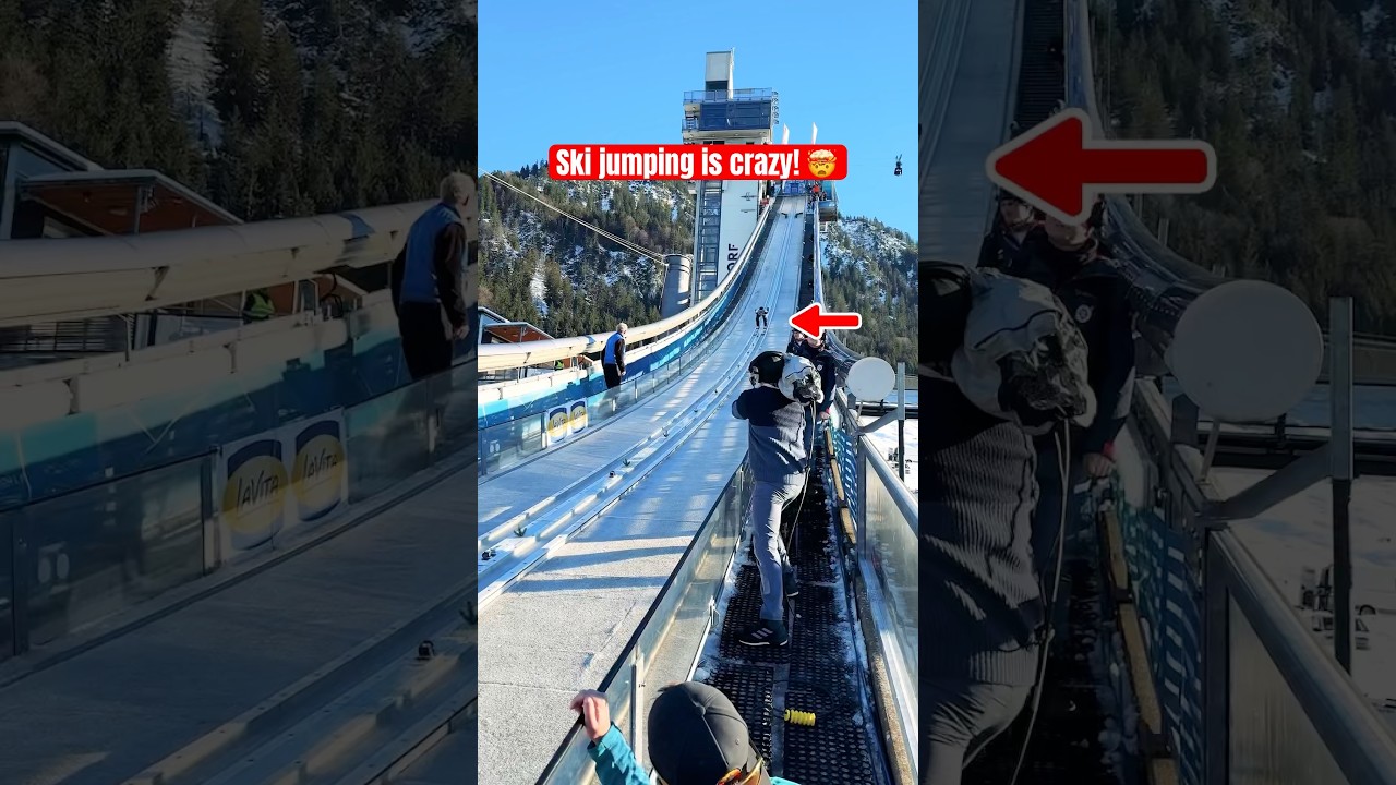 Skispringen hautnah! 😳 