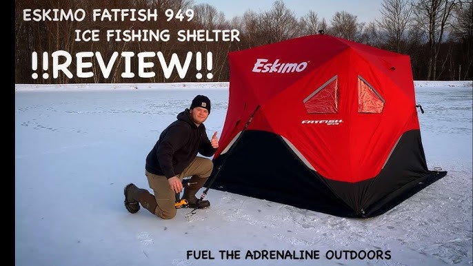 Building an EVA Foam Tile Floor For Our Ice Fishing Tent: Sets Up