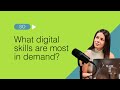 What are the most indemand digital skills  target internet