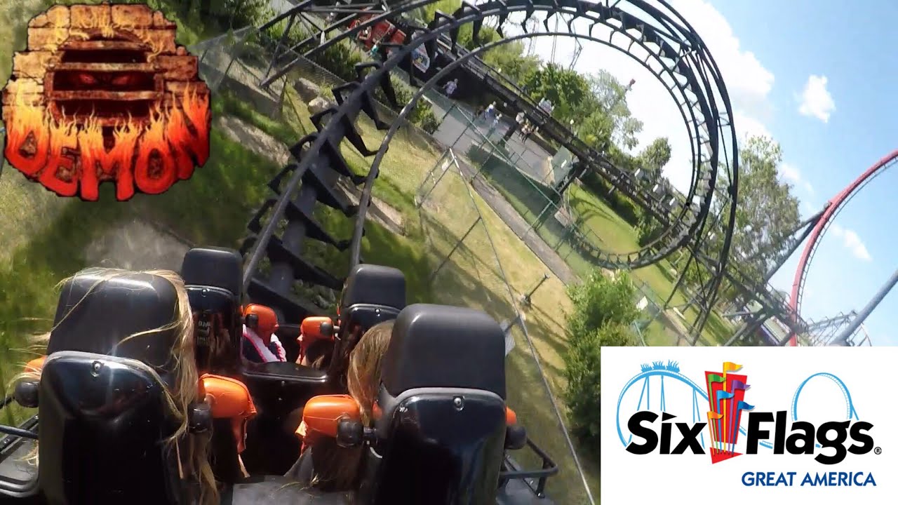 Demon Six Flags Great America On Ride Pov Youtube