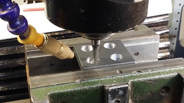 Rong Fu Round Column Mill cnc making part to fix itself. Precision Ball screw mounting Bearing plate