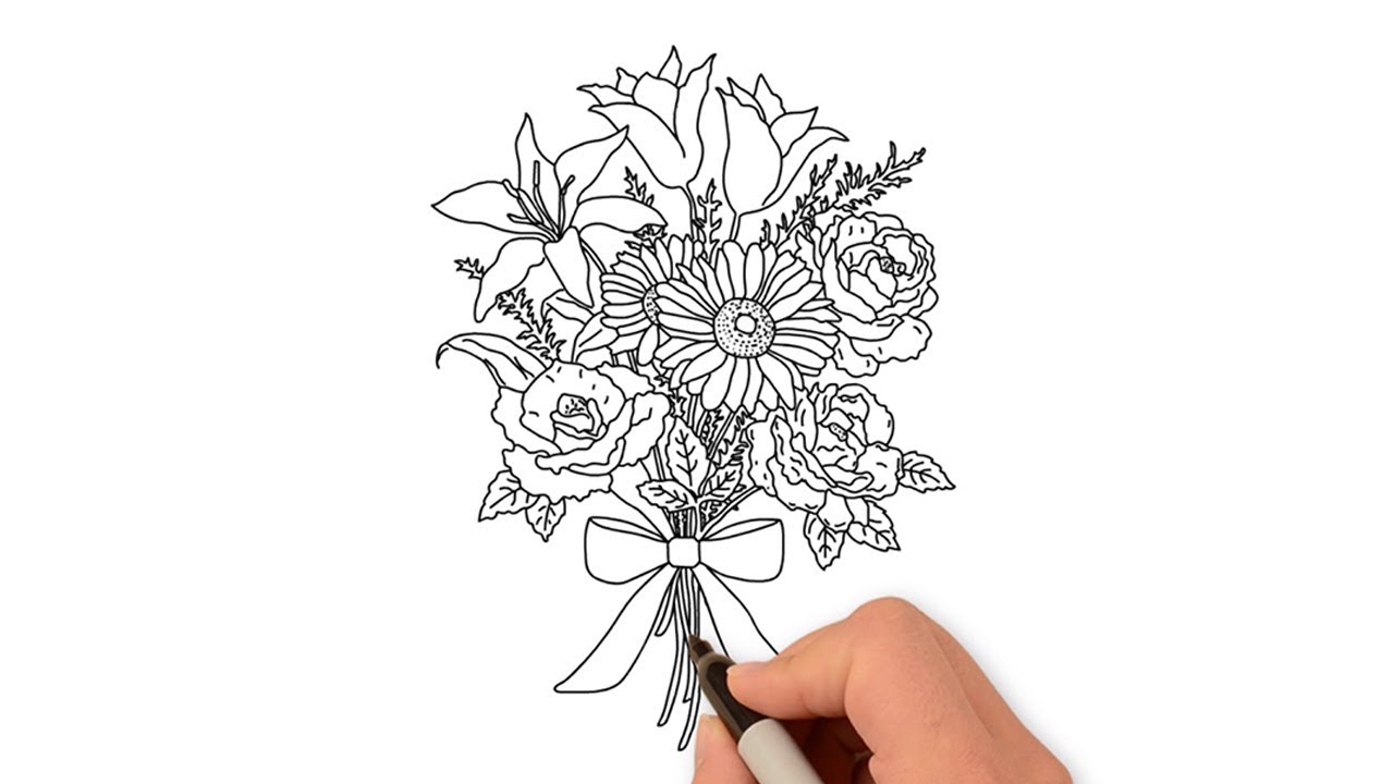 Easy Trick How To Draw Flowers Easy Drawing Ideas Step By Step