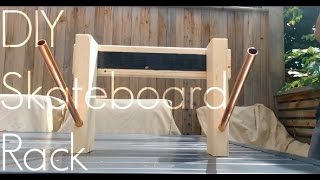 This video contains clips of myself assembling a wooden wall-mounted skateboard rack. This project is made up of two 2x4