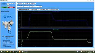 SMC AMS monitoring software via OPC UA screenshot 2