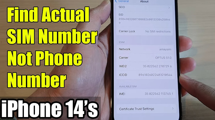 How to find a sim card number