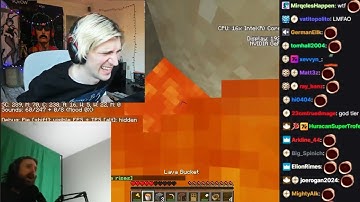 xQc Keeps on laughing at forsen dying to Lava AGAIN