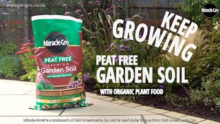 Miracle-Gro® Peat Free Garden Soil with Organic Plant Food | Raised Beds & Borders