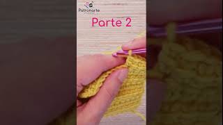 Cómo Tejer el Punto Alto Conectado de Crochet un Punto Muy Especial Parte  #shorts