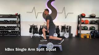 kBox Single Arm Split Squat