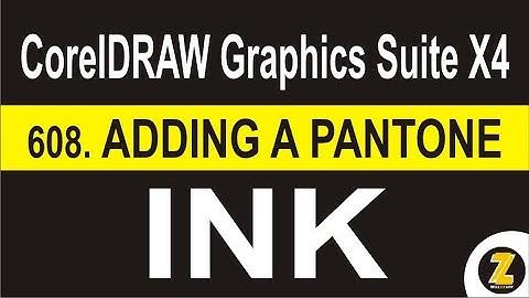 06 08  Adding a Pantone Ink | CorelDRAW Graphics Suite X4 - WUZZZAPP