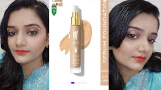 MY GLAMM Super Serum Foundation 202W Sunny Review..  makeuptutorial viral..