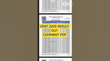GPAT 2025 Result Out 🔥 NBEMS GPAT Result 2025 l GPAT Result Out l How to Check GPAT Result 2025