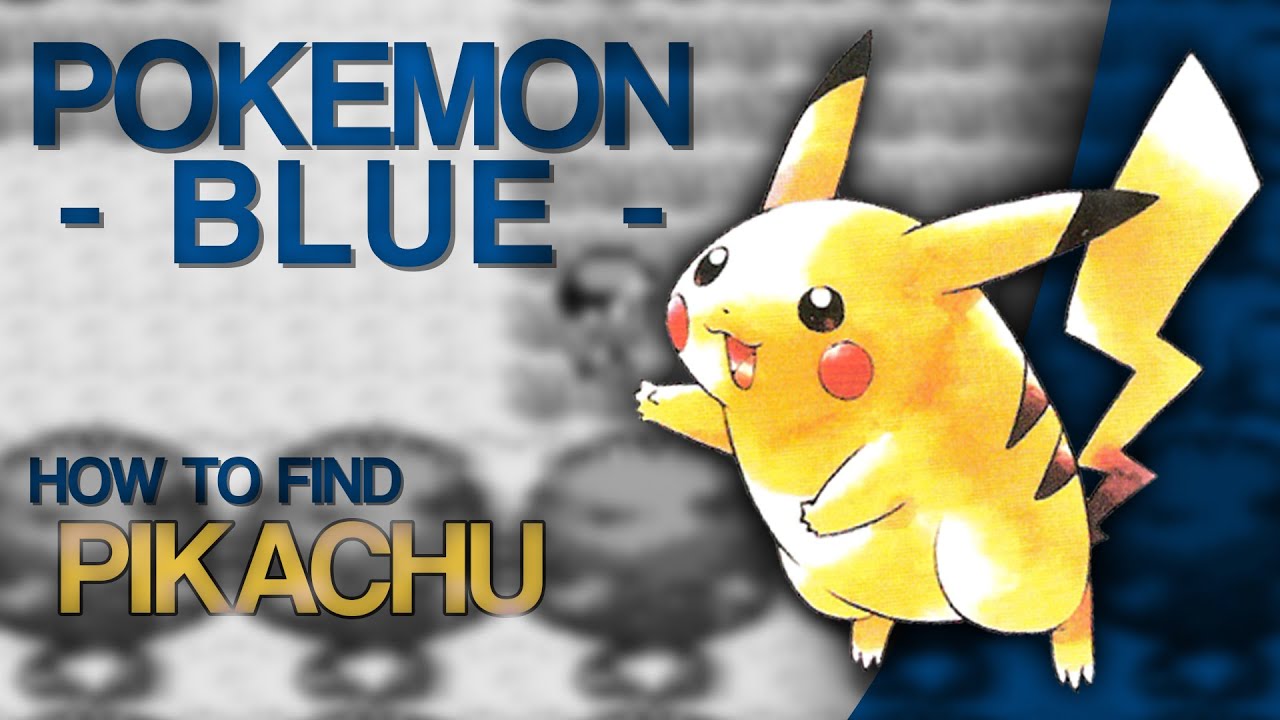 How To Find Pikachu Pokemon Blue Youtube