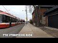 TTC 504 Streetcar Ride From Distillery Loop To Dufferin Gate