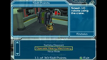 Ratchet and Clank 2 Going Commando Skill Point Planet Endako Operate Heavy Machinery