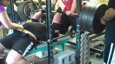 Joey Smith - Week 8 Day 4 - Max Bench-Press - Cube Training @ Nebobarbell 05/05/13