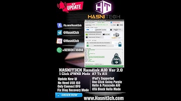 HASNIT3CH Ramdisk AIO 3.0 Windows Tool Bypass Hello Screen IOS 15 Without Jailbreak Auto Fix Driver