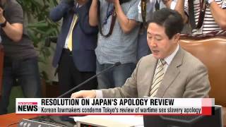 Korean lawmakers condemn Tokyo's review of wartime sex slavery apology