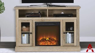 Chicago Electric Fireplace TV Stand feature video for product specifications. This video gives a product tour so you know exactly 