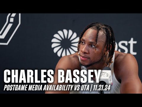 Charles Bassey's Postgame vs Utah Jazz | 11.21.2024