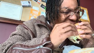 Ambient ASMR Public Mukbang: silently eat potbelly with me i promise not to say a word