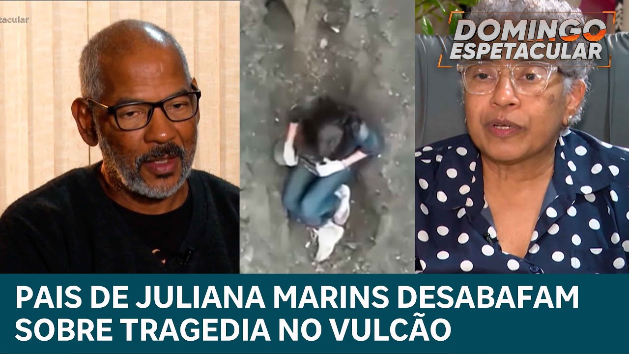 Pais de Juliana Marins desabafam sobre a perda da filha no vulcão da Indonésia | Domingo Espetacular