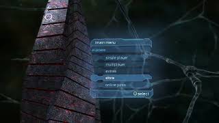Dead Space 2's main menu ramps up like Dead Space (2008)'s