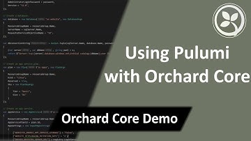 Using Pulumi with Orchard Core - Orchard Core Demo