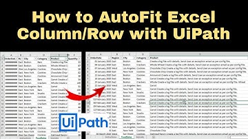 How to Auto Fit Column in Excel using UiPath | Adjust Column Width | Auto Fit Excel Sheet