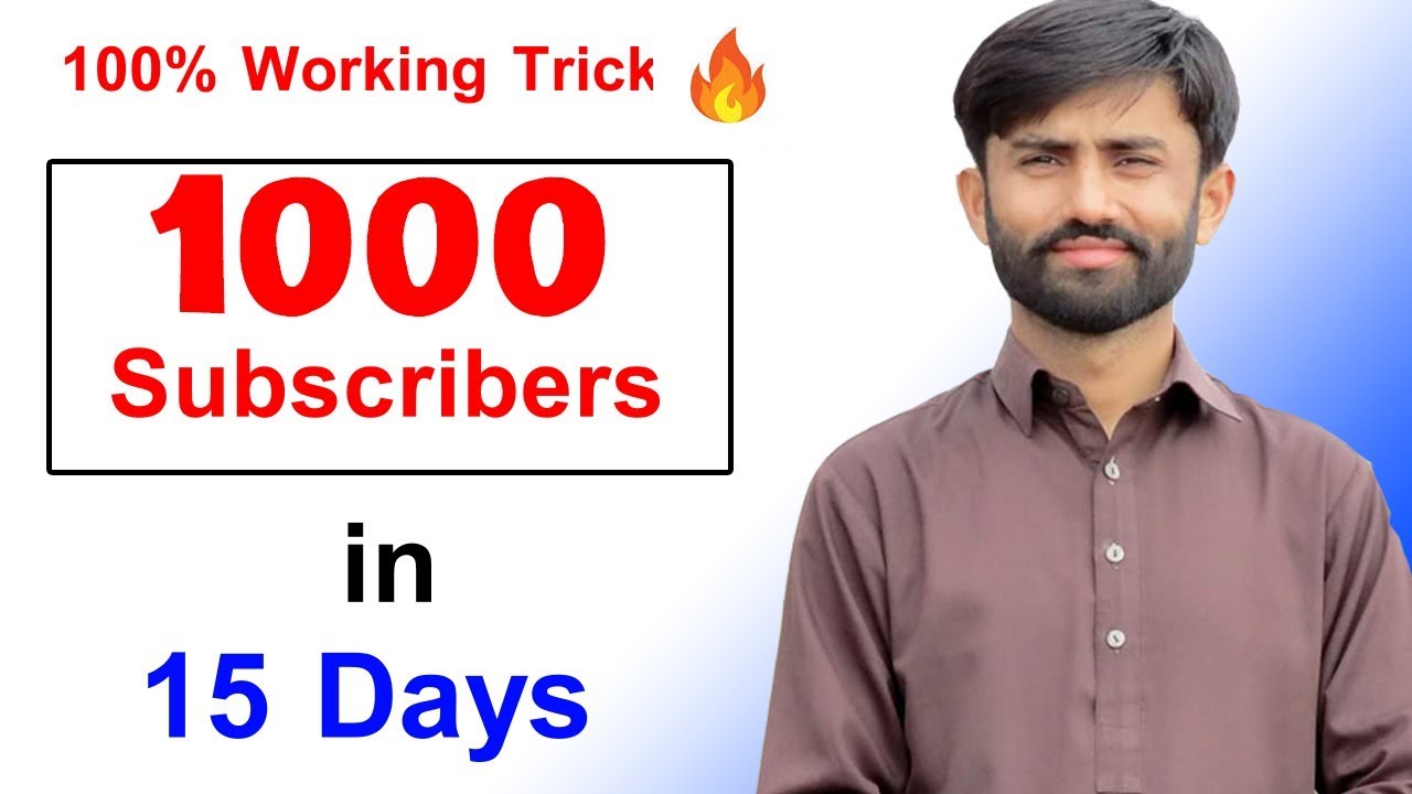 How To Get 1000 Subscribers On Youtube Fast In Hindi 1000 Subscribers On Youtube 1k Subscriber Youtube
