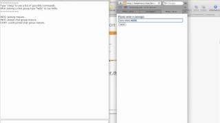 Sending a Message from a Browser Widget to a Java Chat Widget