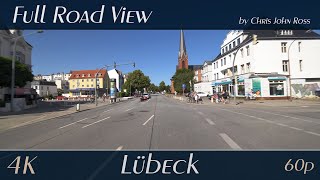 Lübeck, Germany Schwartauer Allee, Einsiedelstraße, Neue Hafenstraße, Forstmeisterweg - 4K 2160P