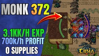 Monk 350+ | Chapter 3 Hunt (0 supplies) | 3,1kk raw 700k profit | Tibia