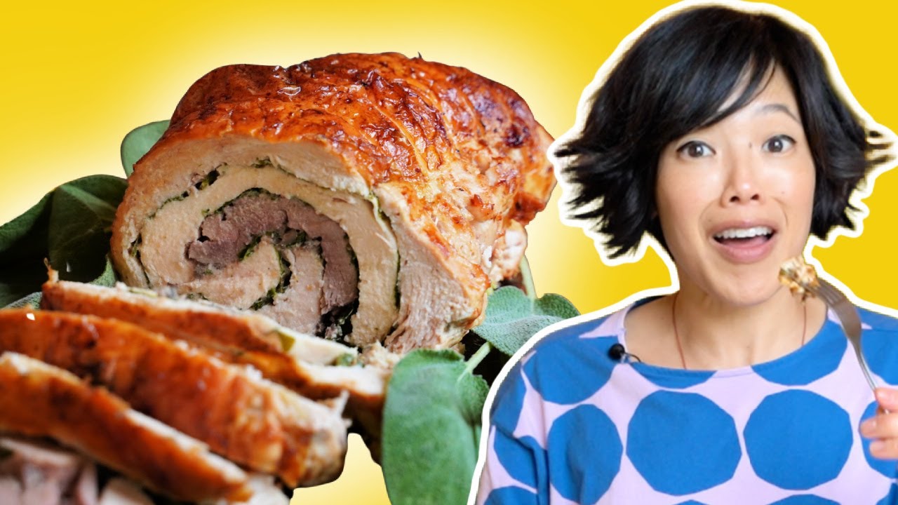 Turducken - A Duck Inside Of A Chicken Inside Of A Turkey - Roulade  