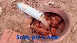 soakage pit सोख्ता गड्ढा बनाया soak pit