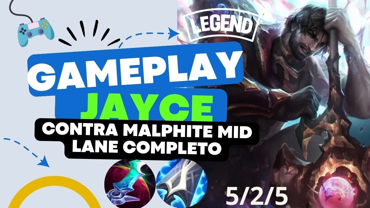 JAYCE VS MALPHITE :MID GAMEPLAY COMPLETA  5/2/5 | LOL BR 2026