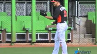José Fernández lanzador cubano de los Marlins recibe elogios en su debut