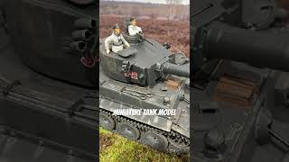Painted ww2 RC tank #tiger1 #scalemodel #militaryhistory #panzer #hobby