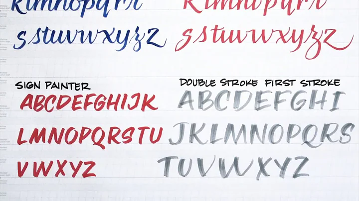 1 marker, 2 nibs, 6 lettering styles  with Heather...